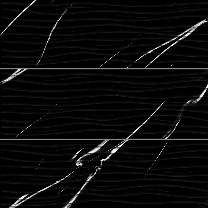 کاشی الوند لوکس طرح آرتیکا مشکی دکور براق سایز 90*30