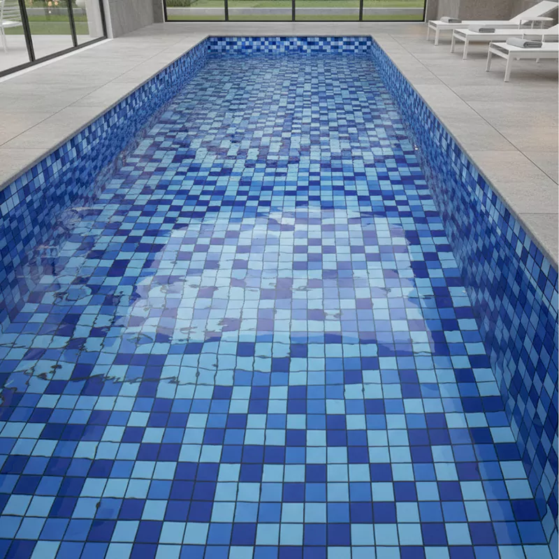 کاشی استخری البرز میکس آبی کد CG URC 71 براق سایز 2/5*2/5