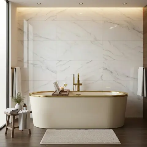 پرسلان سعدی طرح یونیورس سفید براق سایز 60*120