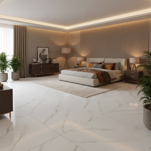 سرامیک سرام نگار طرح آتلانتیک سفید مات سایز 100*100