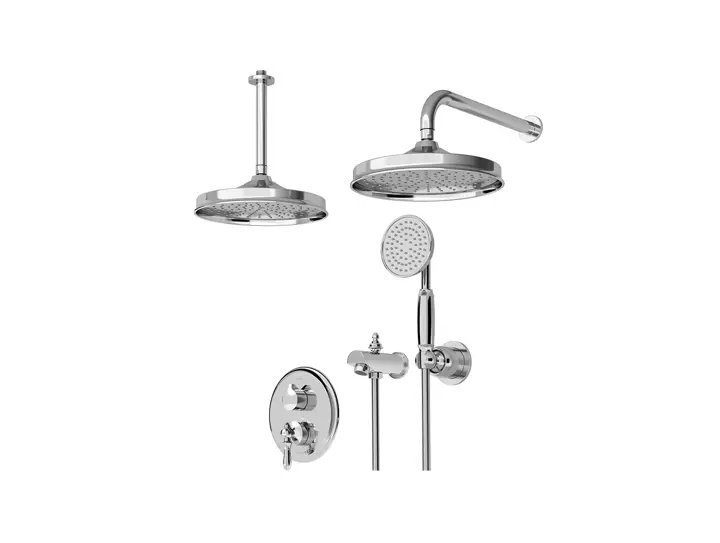 شیر حمام توکار شودر مدل زیگموند تیپ 4 BRASS شیر حمام توکار شودر مدل زیگموند تیپ 4 BRASS