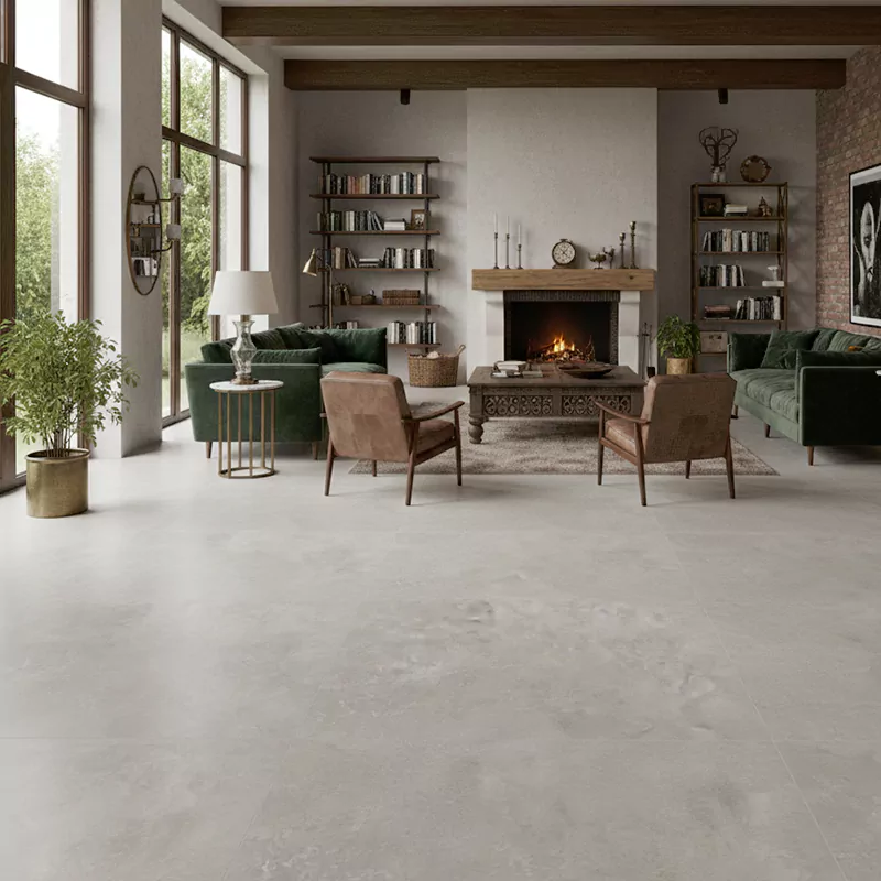 پرسلان صبا طرح سایمون طوسی تیره مات سایز 80*80