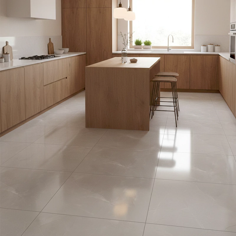 سرامیک ایفا سرام برند میلان طرح لیلیوم طوسی پولیش سایز 80*80