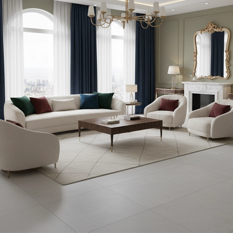 سرامیک سرام نگار طرح ریور طوسی روشن مات سایز 60*60