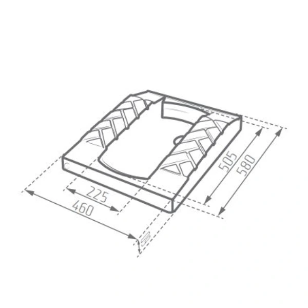 توالت زمینی مروارید مدل کرون 59 ریم لس
