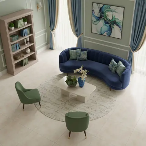 سرامیک الوند طرح کاپری بژ براق سایز 60*60