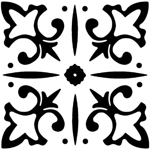 کاشی سرام آرا برند آرژنا طرح نانگا سفید مشکی دکور مات سایز 15*15