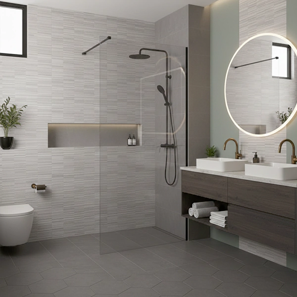 سرامیک سرام نگار طرح سپنتا طوسی دکور مات سایز 90*30