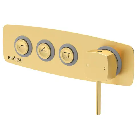 ست شیرآلات توکار بهفر مدل کامو سری براکت