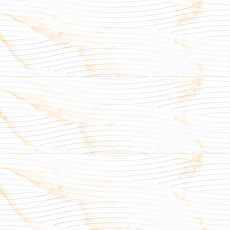 سرامیک سرام نگار طرح کارول کرم دکور موج براق سایز 90*30