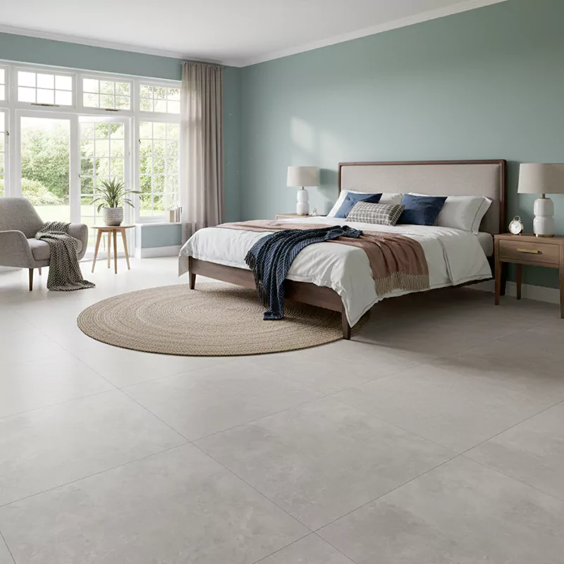 پرسلان صبا طرح سایمون طوسی تیره مات سایز 80*80