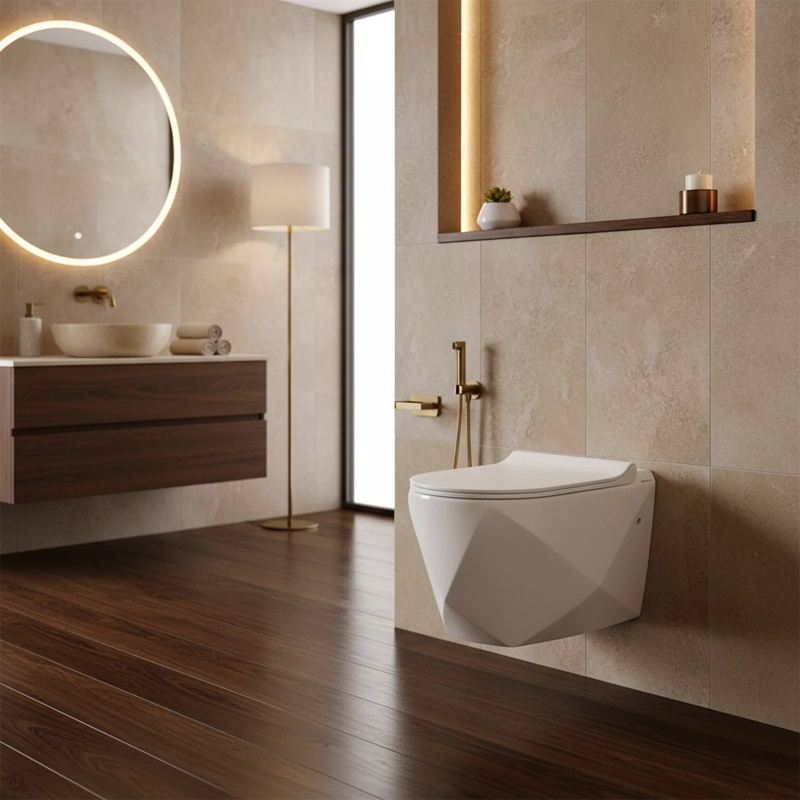 توالت فرنگی وال هنگ پارس سرام مدل دیاموند