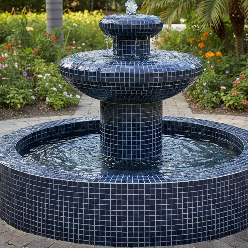 کاشی استخری ایلدیز برند میراک طرح لوستری تیره کد 5080 سایز 2/5*2/5