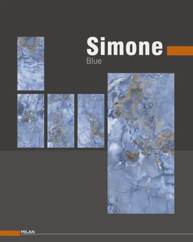 پرسلان ایفا سرام برند میلان طرح سیمونه آبی نانو پولیش سایز 160*80