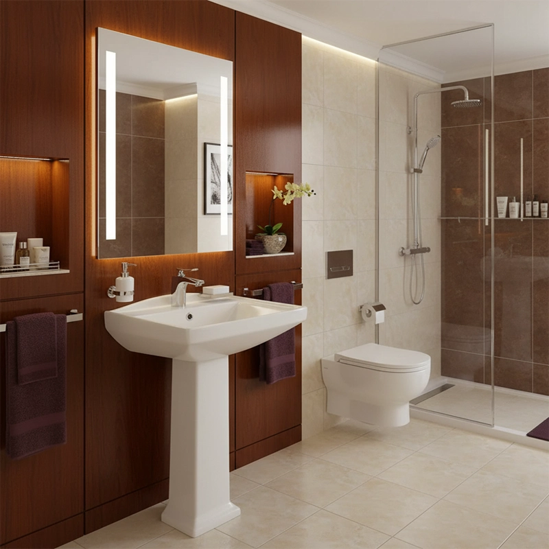 روشویی پایه دار پارس سرام مدل ترنادو 58