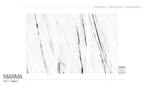 اسلب پرنیان طرح مارما سفید نانو پولیش سایز 270*120