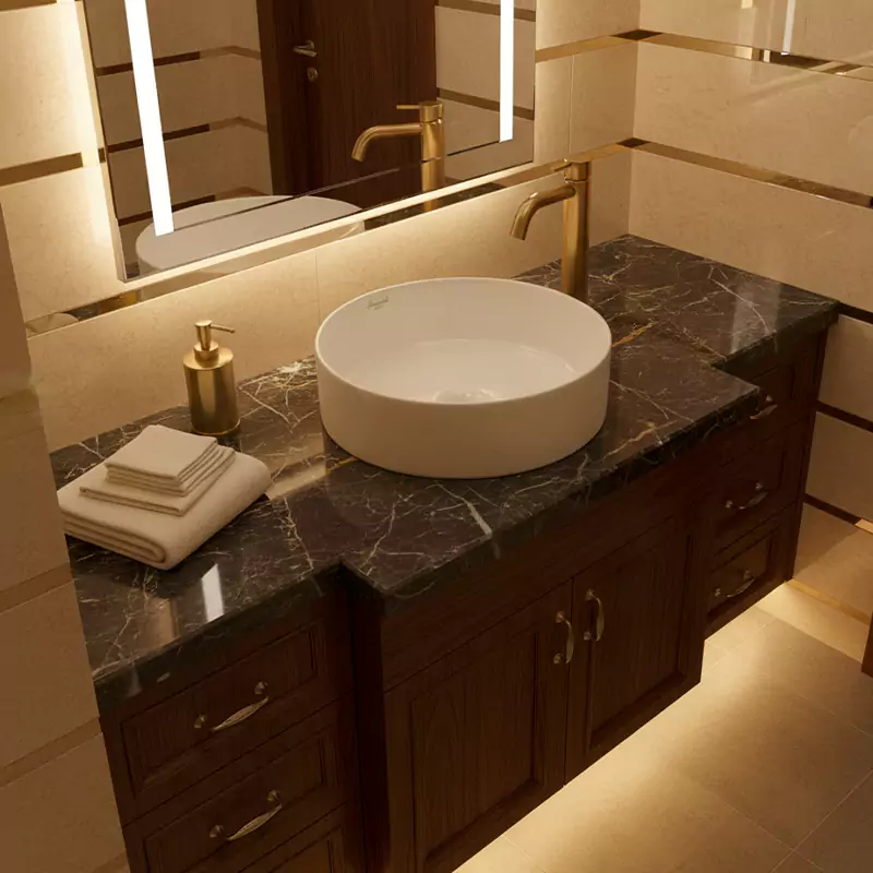 روشویی روسنگی مروارید مدل دلتا 36