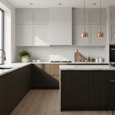 سرامیک سرام نگار طرح یونیک دکور طوسی مات سایز 120*60