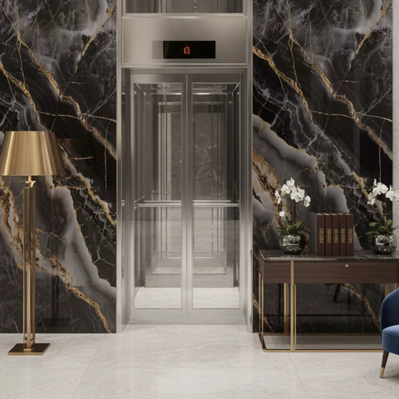 سرامیک ایفا سرام برند میلان طرح فور مچ باراکا مشکی نانو پولیش سایز 120*60