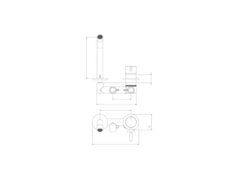 شیر روشویی یک تکه توکار شودر مدل روگن