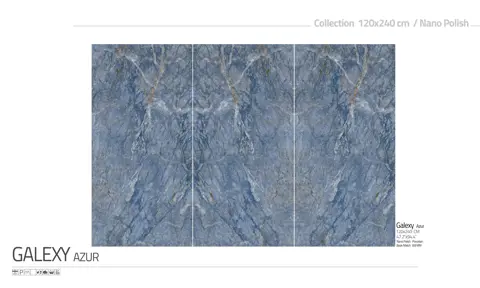 اسلب پرنیان طرح بوک مچ گلکسی آبی نانو پولیش سایز 240*120