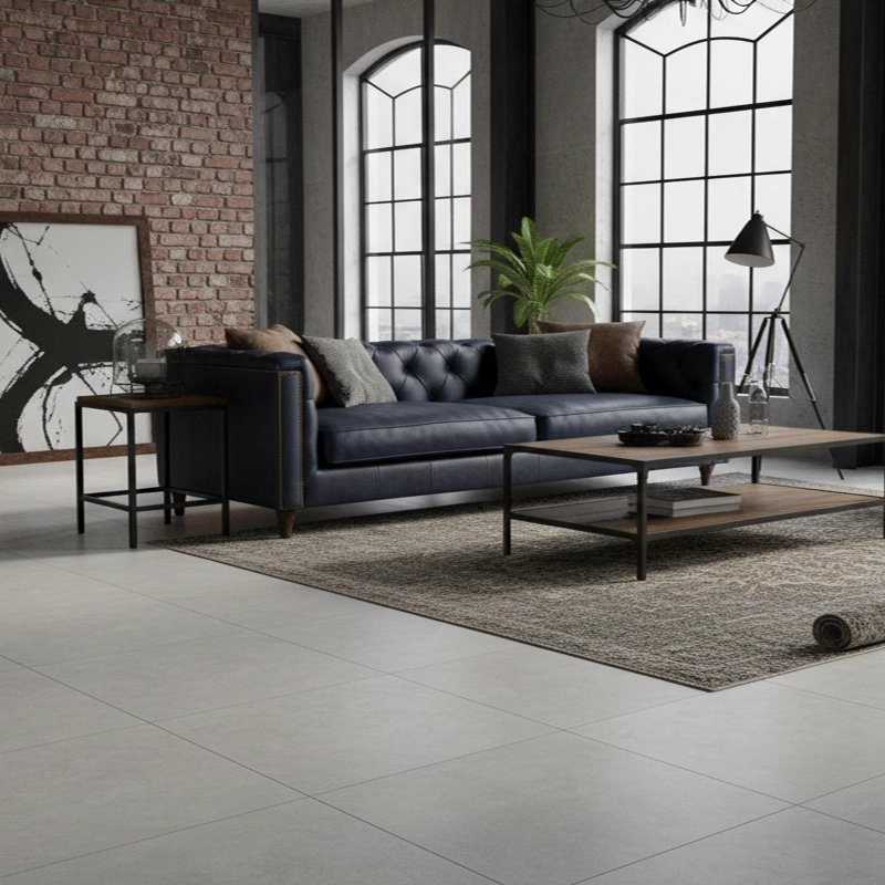 سرامیک سرام نگار طرح ریور طوسی روشن مات سایز 60*60