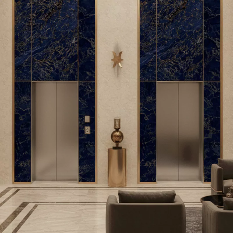 سرامیک ایفا سرام برند میلان طرح کاوالی آبی تیره نانو پولیش سایز 120*60