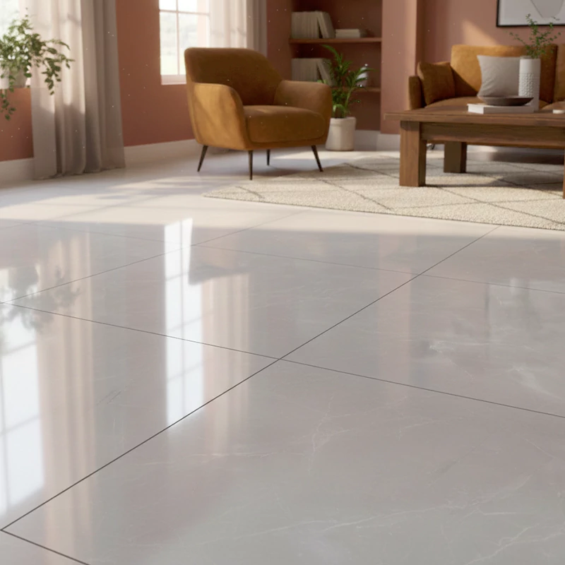 سرامیک ایفا سرام برند میلان طرح لیلیوم طوسی پولیش سایز 80*80