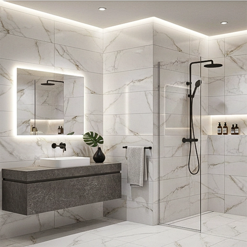 سرامیک سرام نگار طرح آتلانتیک کرم براق سایز 90*30