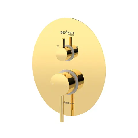 شیر حمام توکار بهفر مدل پلیت D تیپ 3 سری آیباکس