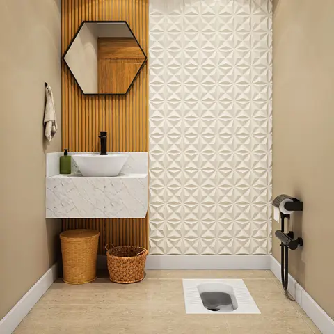 توالت ایرانی تخت کرد مدل آزالیا ریم بسته