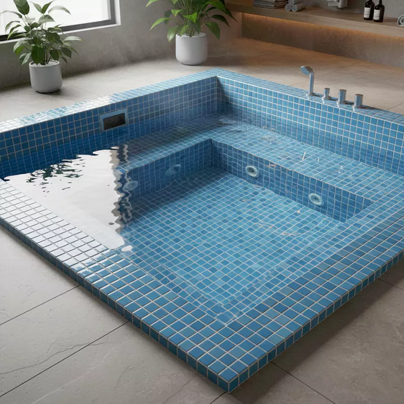 کاشی استخری ایلدیز برند میراک طرح لوستر صدفی کد 5030 سایز 2/5*2/5