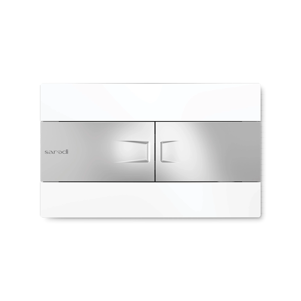 صفحه کلید فلاش تانک توکار ایمن آب مدل فلت