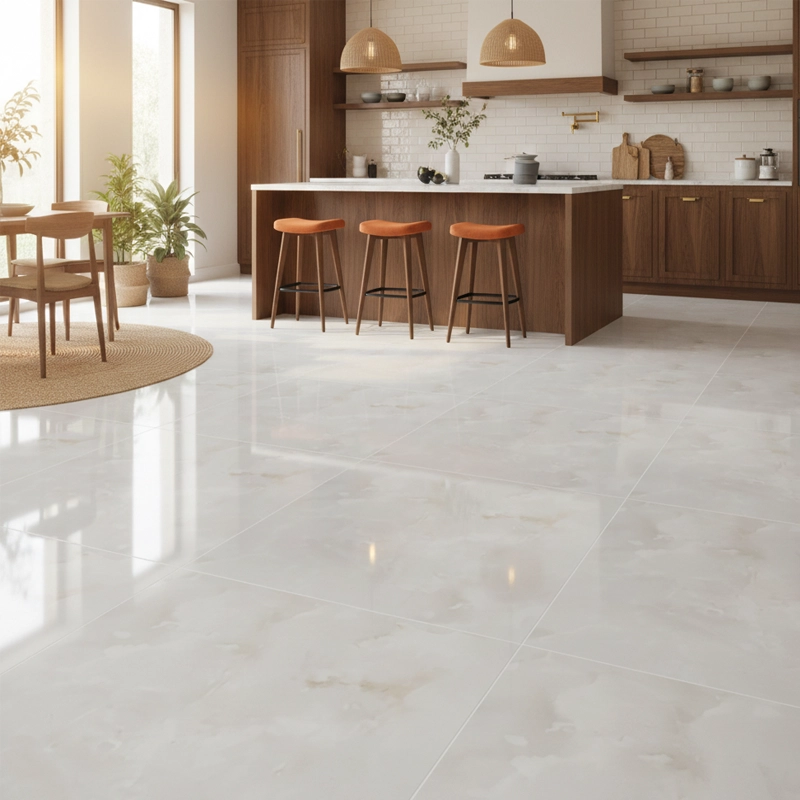 پرسلان تبریز برند کرگرس طرح داوین بژ روشن پولیش سایز 95*95