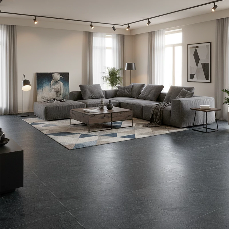 پرسلان ایفا سرام برند میلان طرح آلپ 03 طوسی شوگر افکت سایز 60*60