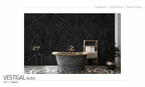 اسلب پرنیان طرح ویل اسمیت مشکی نانو پولیش سایز 240*120