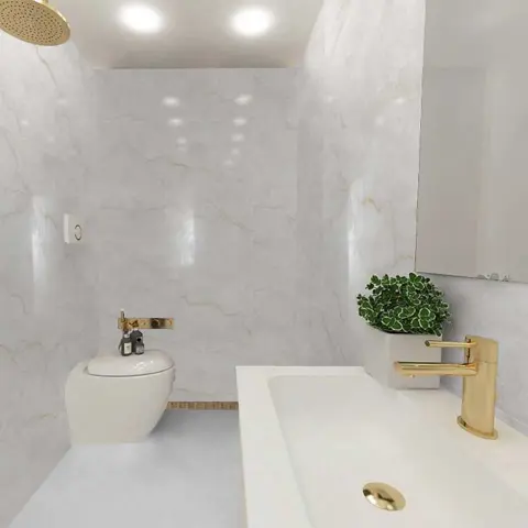 پرسلان ایفا سرام برند میلان طرح تاندر سفید نانو پولیش سایز 160*80