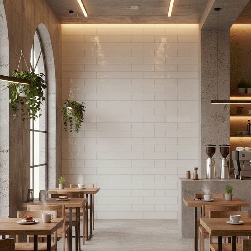 سرامیک ایفا سرام برند میلان طرح بریک مونوکالر طوسی روشن کد 73 کریستال پولیش سایز 30*8