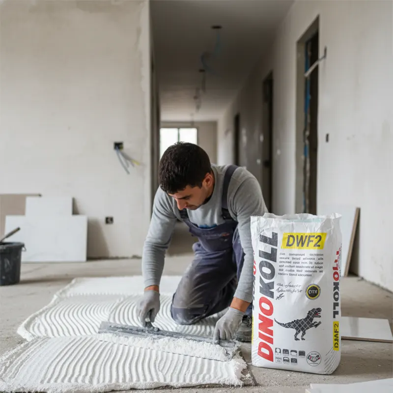 چسب کاشی و سرامیک پودری DWF2 دینوکل 25 کیلوگرم