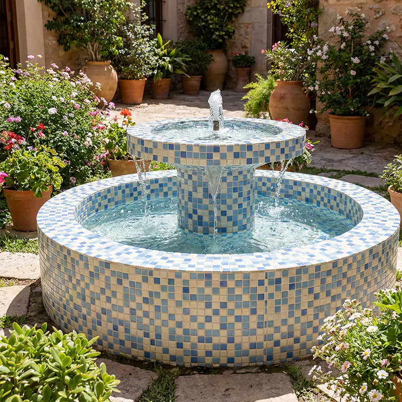 کاشی استخری ایلدیز برند میراک طرح لوستر صدفی کد 5052 سایز 2/5*2/5