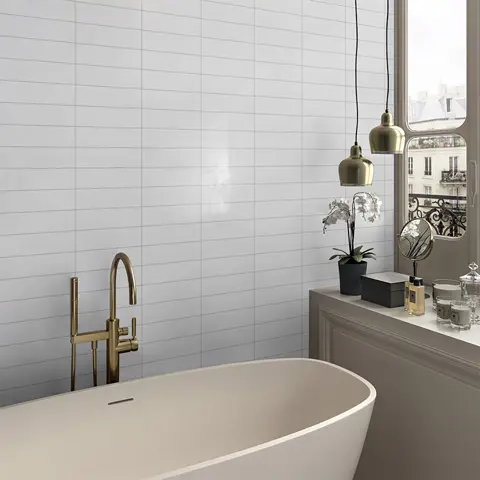 سرامیک ایفا سرام برند میلان طرح بریک مونوکالر طوسی روشن کد 73 کریستال پولیش سایز 30*8