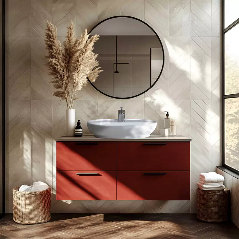 روشویی روکابینتی پارس سرام مدل رونیکا 60