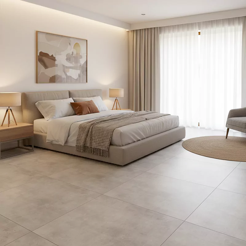 پرسلان صبا طرح ممفیس طوسی تیره مات سایز 80*80