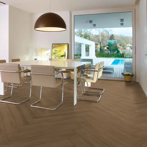 سرامیک ایفا سرام برند میلان طرح نواک گردویی تیره مات سایز 120*20