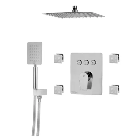 شیر حمام توکار KWC مدل ورونا تیپ 5 آب ریز مربع