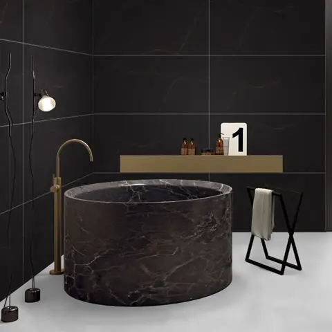 سرامیک ایفا سرام برند میلان طرح کارلوتا مشکی مات سایز 120*60