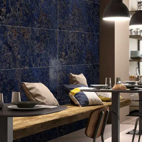 سرامیک ایفا سرام برند میلان طرح کاوالی آبی تیره نانو پولیش سایز 120*60