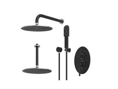 شیر حمام توکار شودر مدل روگن تیپ 3 BRASS