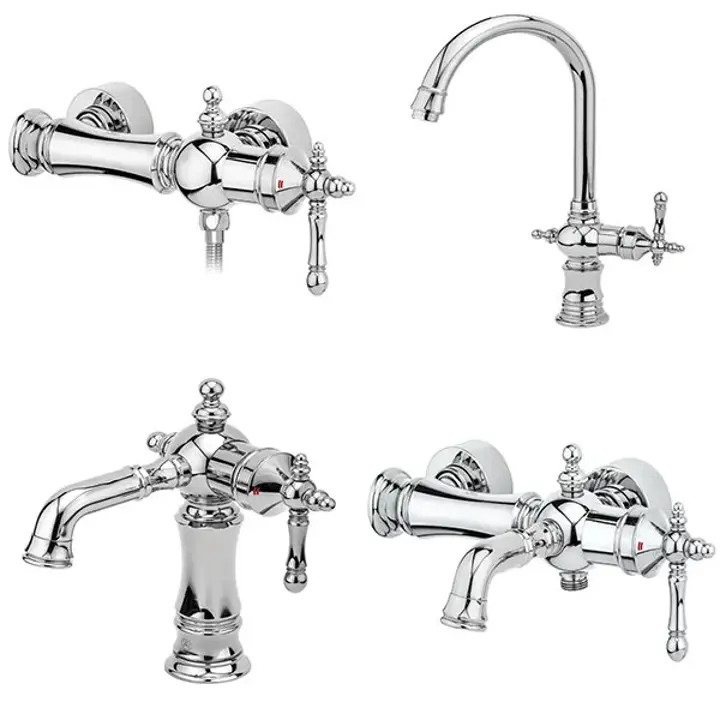 ست شیرآلات قهرمان مدل نگین ست شیرآلات قهرمان مدل نگین