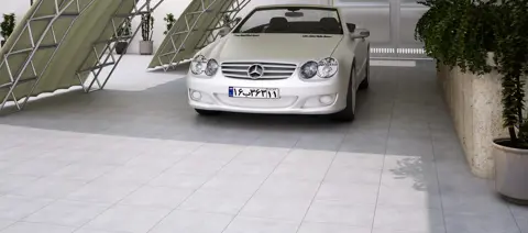 پرسلان مرجان طرح هاردستون طوسی تیره مات رستیک کد 6312 سایز 40*40